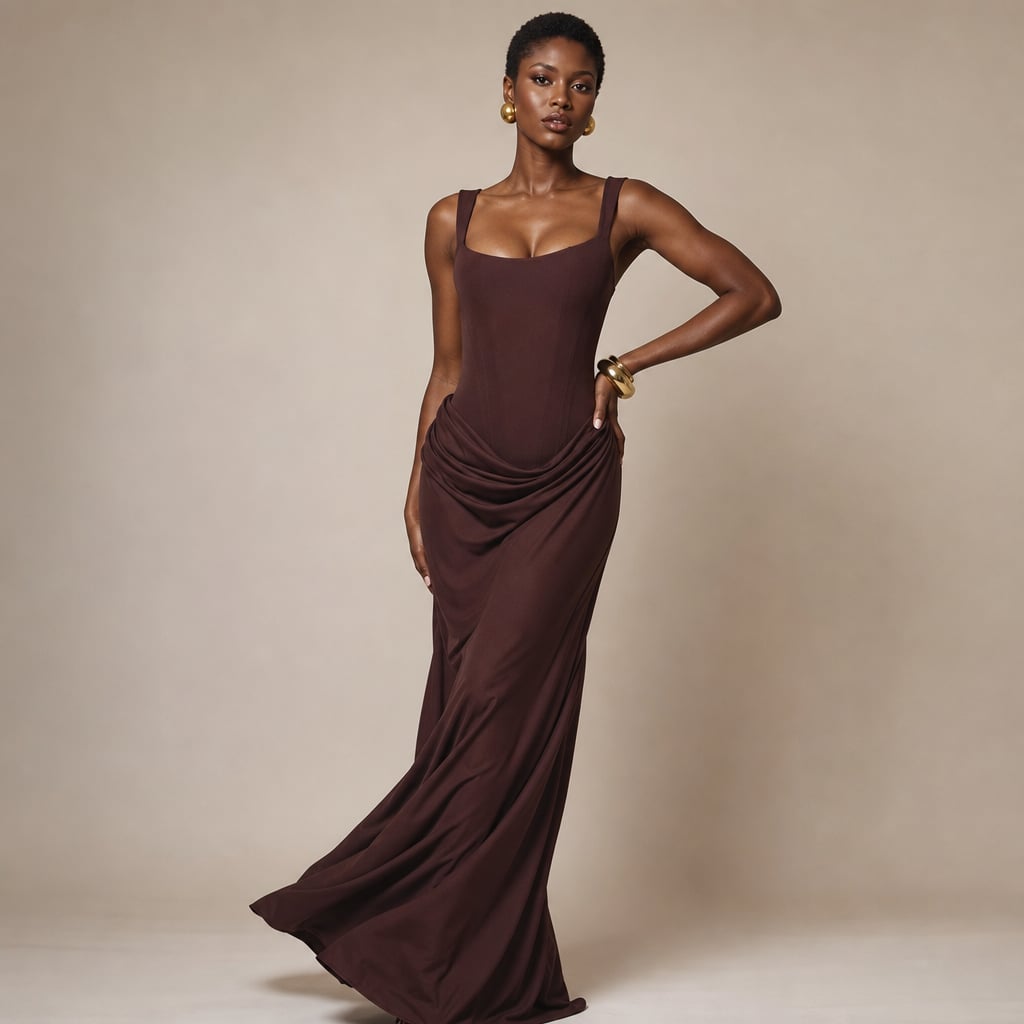 Vestido maxi bodycon espalda abierta hasta el piso – Labetina