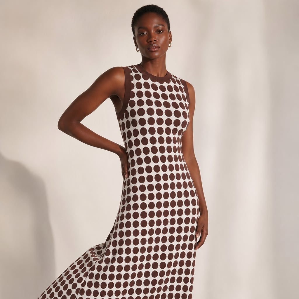 Vestido maxi sin mangas estampado chocolate con botones – Labetina