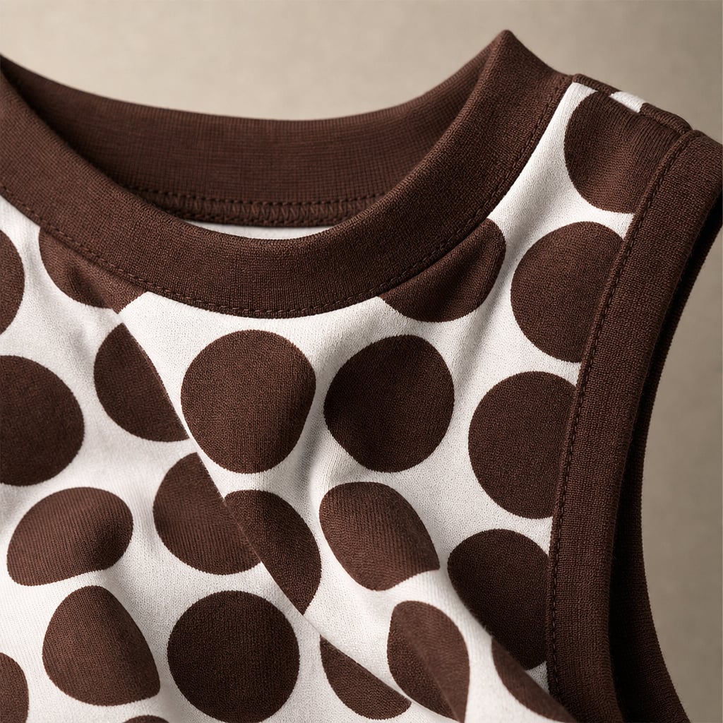 Vestido maxi sin mangas estampado chocolate con botones – Labetina