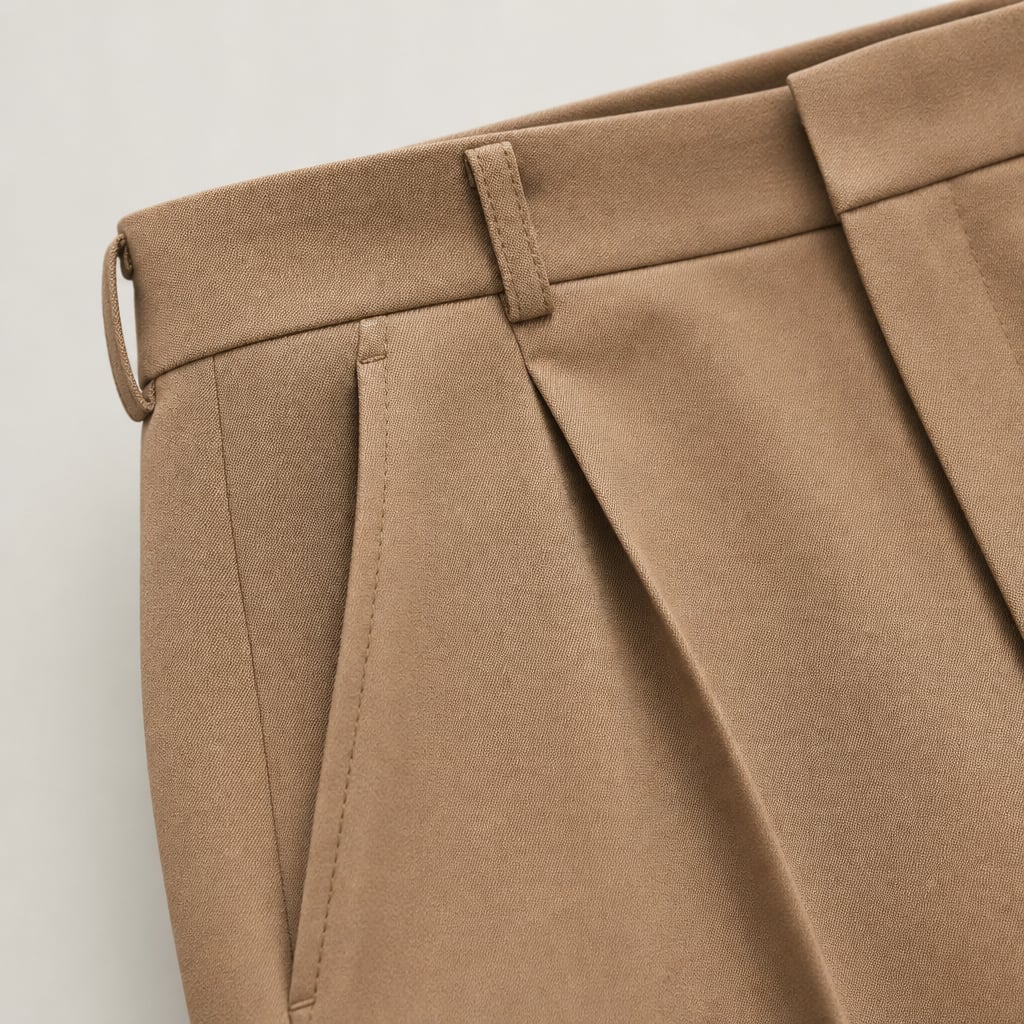 Pantalones anchos de tiro alto corte sastre verano – Labetina
