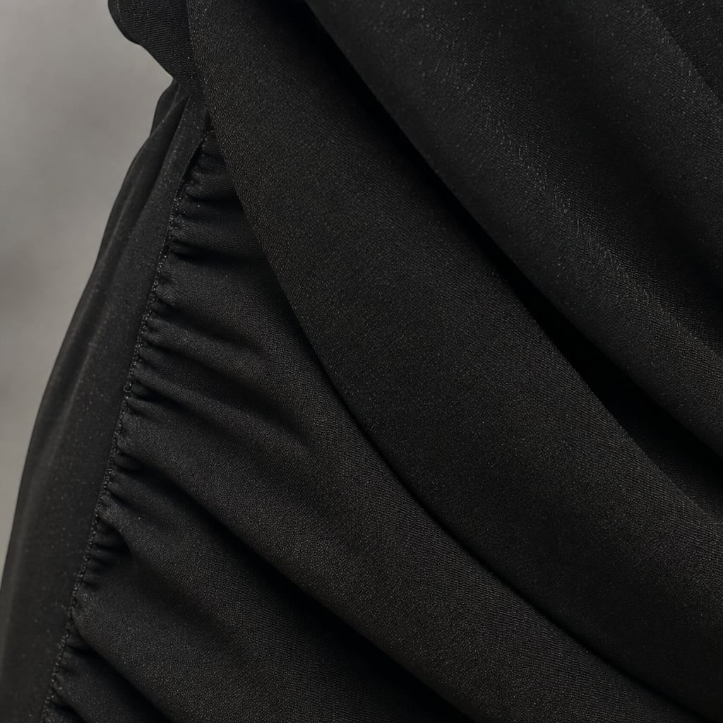 Co-ord de hombro asimétrico pantalón wide-leg algodón – Labetina