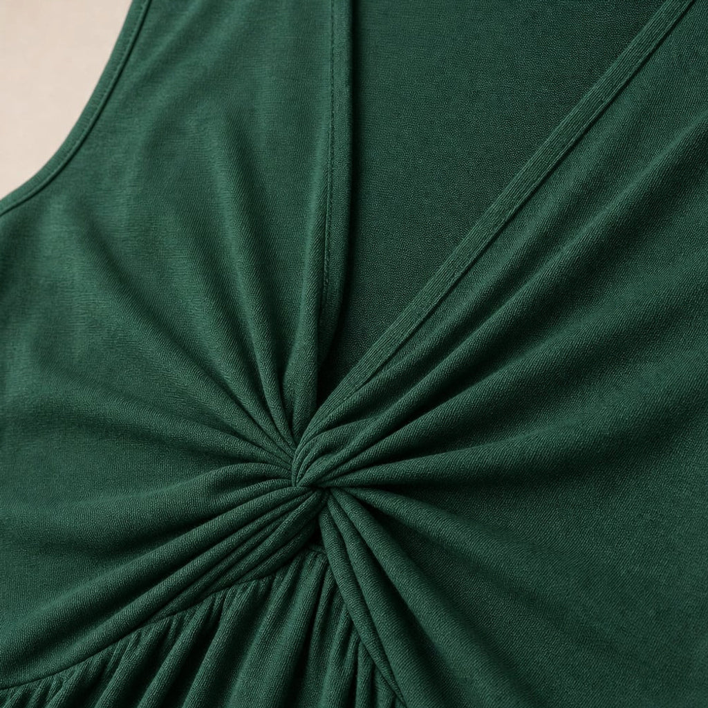 Vestido mini sin mangas corte A línea vuelo graduado – Labetina