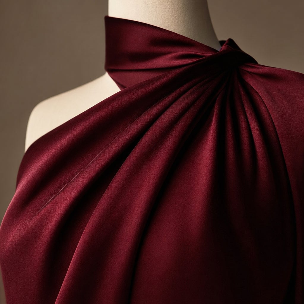 Vestido maxi un hombro drapeado asimétrico – Labetina
