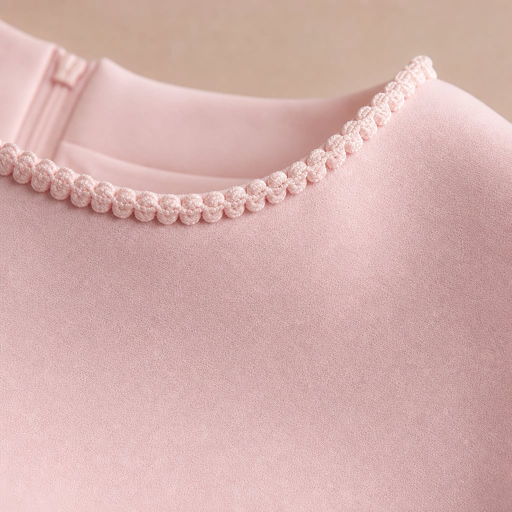 Vestido mini con perlas cuello bote pliegues A-line – Labetina