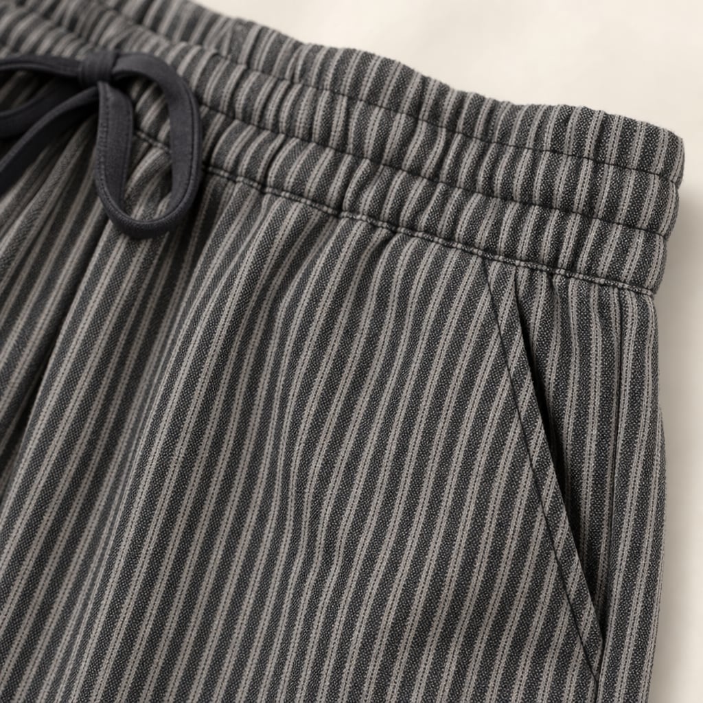 Pantalón barrel leg elástico en cintura tiro alto Gris – Labetina