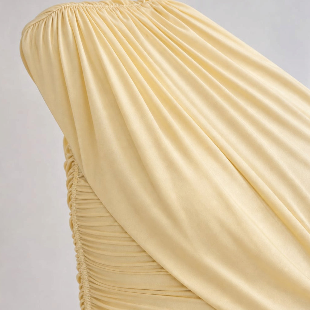 Vestido maxi de maternidad hombro asimétrico – Labetina
